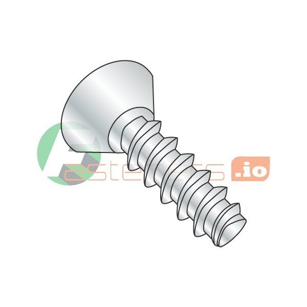 Newport Fasteners Thread Forming Screw, #4 x 3/8 in, Zinc Plated Steel Flat Head Phillips Drive, 10000 PK 935970 - main